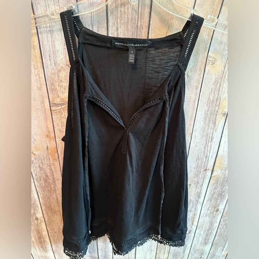 White House Black Market Tank Top Size Small, lightweight, black